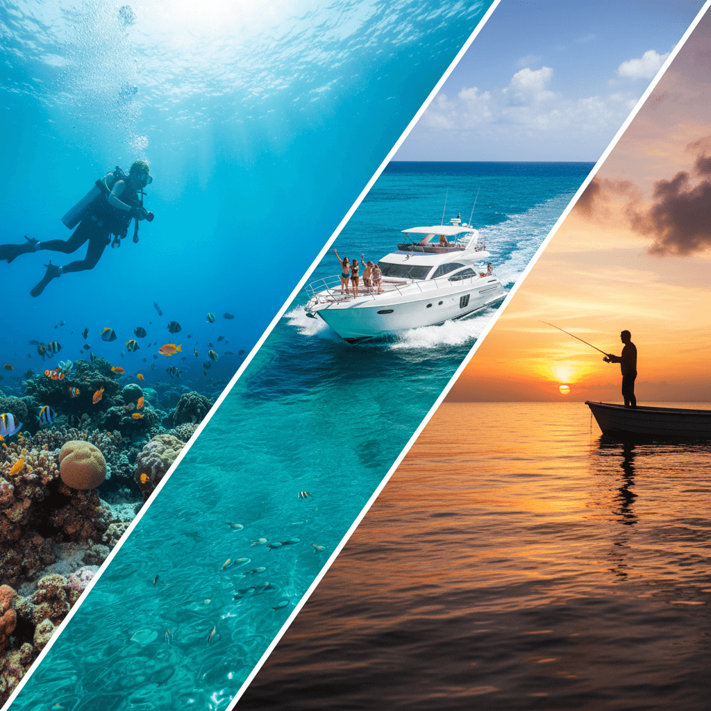 Diving, cruising and fishing adventures